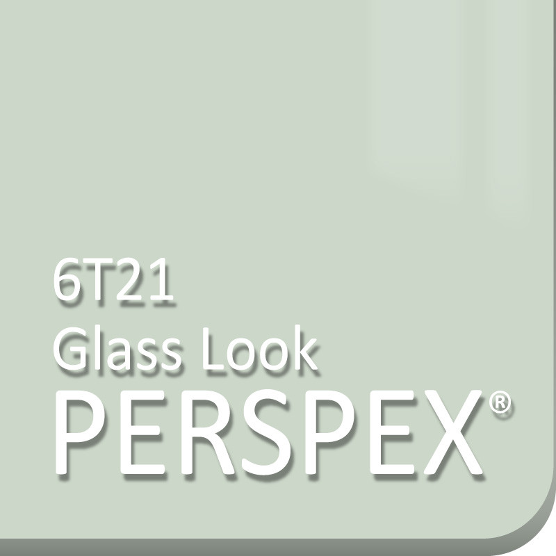 Clear Glass Look Green Tint Perspex 6T21