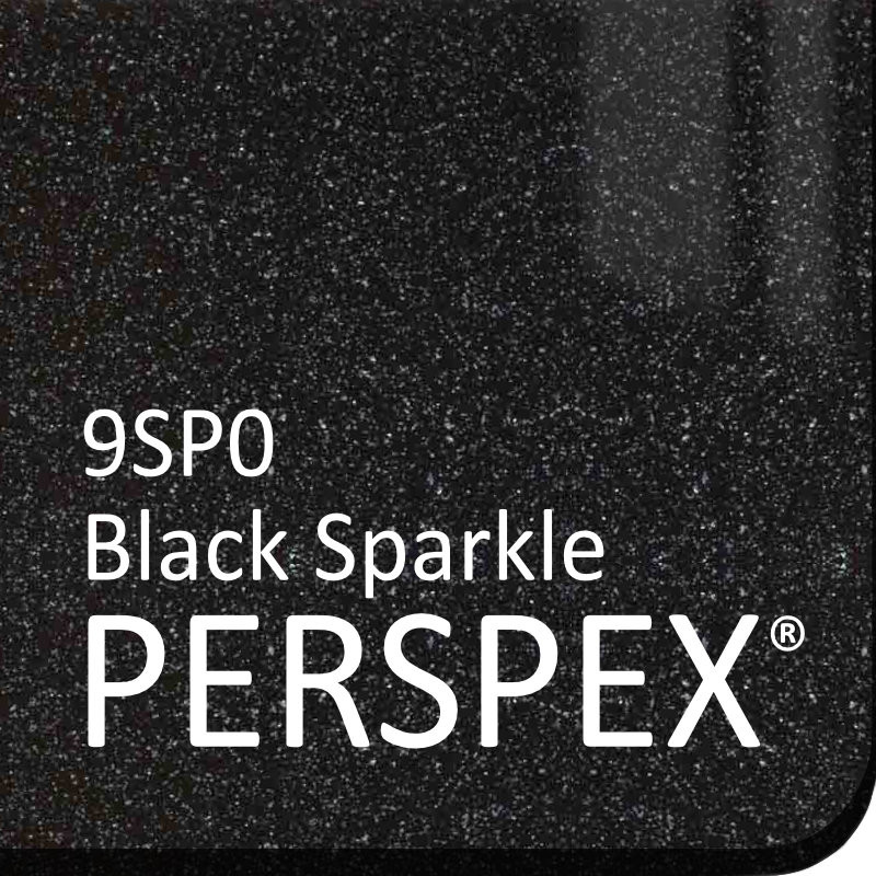 Black Sparkle Perspex 9SP0