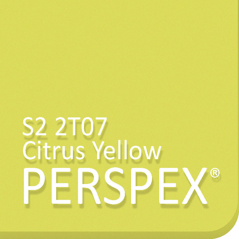 Citrus Yellow S2 2T07 Perspex