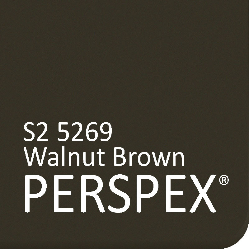 Perspex® Walnut Brown S2 5269 Naturals Matte Acrylic Plastic Sheet Panel 