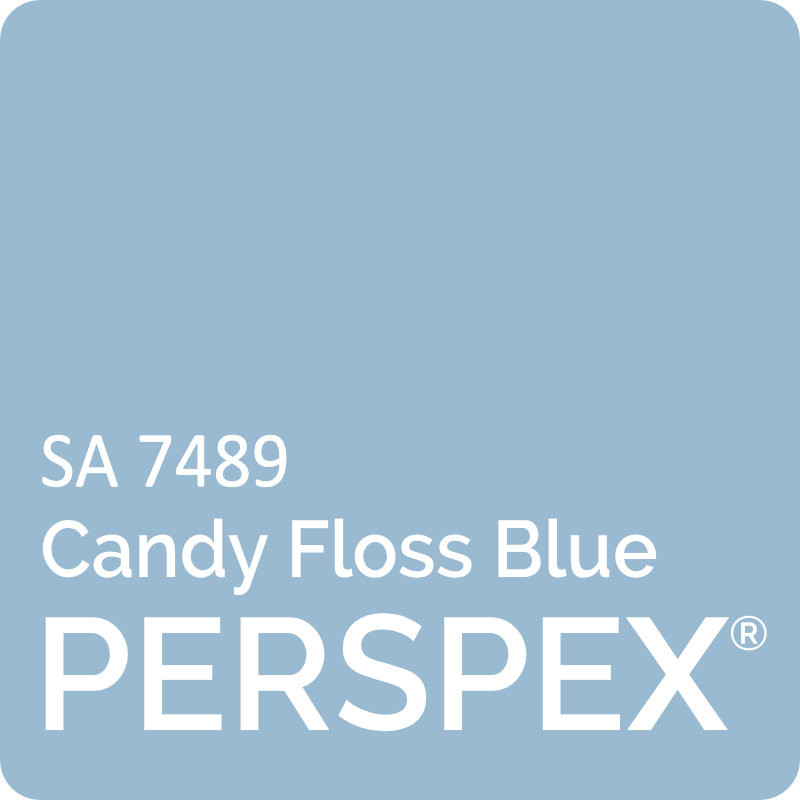 Candy Floss Blue Frost Perspex SA 7489