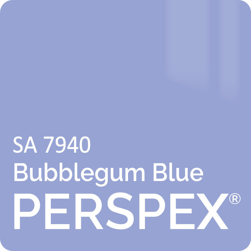 Bubblegum Blue Gloss Perspex SA 7490