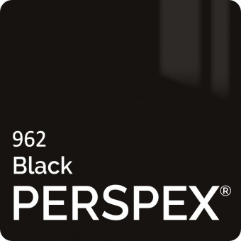 Black 962 Perspex