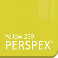 Yellow Gloss Perspex 250
