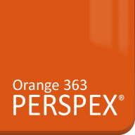 Orange Gloss Perspex 363