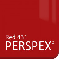 Red Gloss Perspex 431