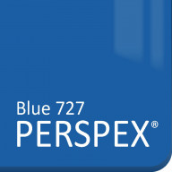 Blue Gloss Perspex 727