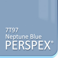 Neptune Blue Fluorescent Perspex 7T97