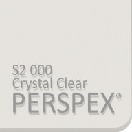 Crystal Clear Frost Perspex S2 000