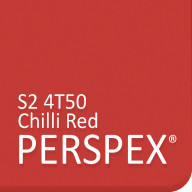 Chilli Red Frost Perspex S2 4T50