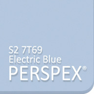 Electric Blue Frost Perspex S2 7T69