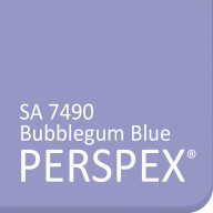 Bubblegum Blue Frost Perspex SA 7490