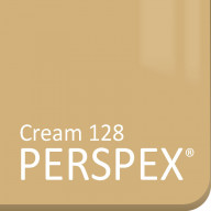 Cream 128 perspex