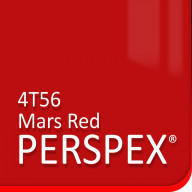 Mars Red Fluorescent Perspex 4T56
