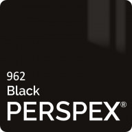 Black 962 Perspex sheet