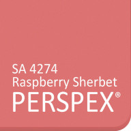 Raspberry Sherbet SA 4274 Perspex Frost